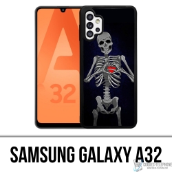 Coque Samsung Galaxy A32 - Coeur Squelette