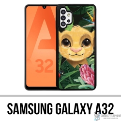 Custodia Samsung Galaxy A32 - Disney Simba Baby Leaves