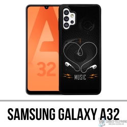Coque Samsung Galaxy A32 - I Love Music