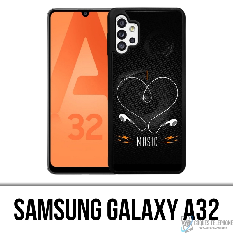 Samsung Galaxy A32 case - I Love Music