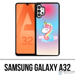 Coque Samsung Galaxy A32 - Licorne Nuage