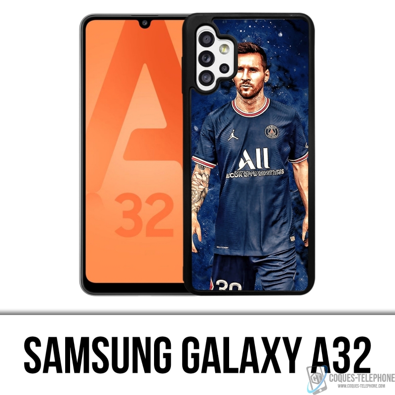 Funda Samsung Galaxy A32 - Messi PSG Paris Splash