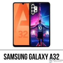 Samsung Galaxy A32 case - Messi PSG Paris Eiffel Tower