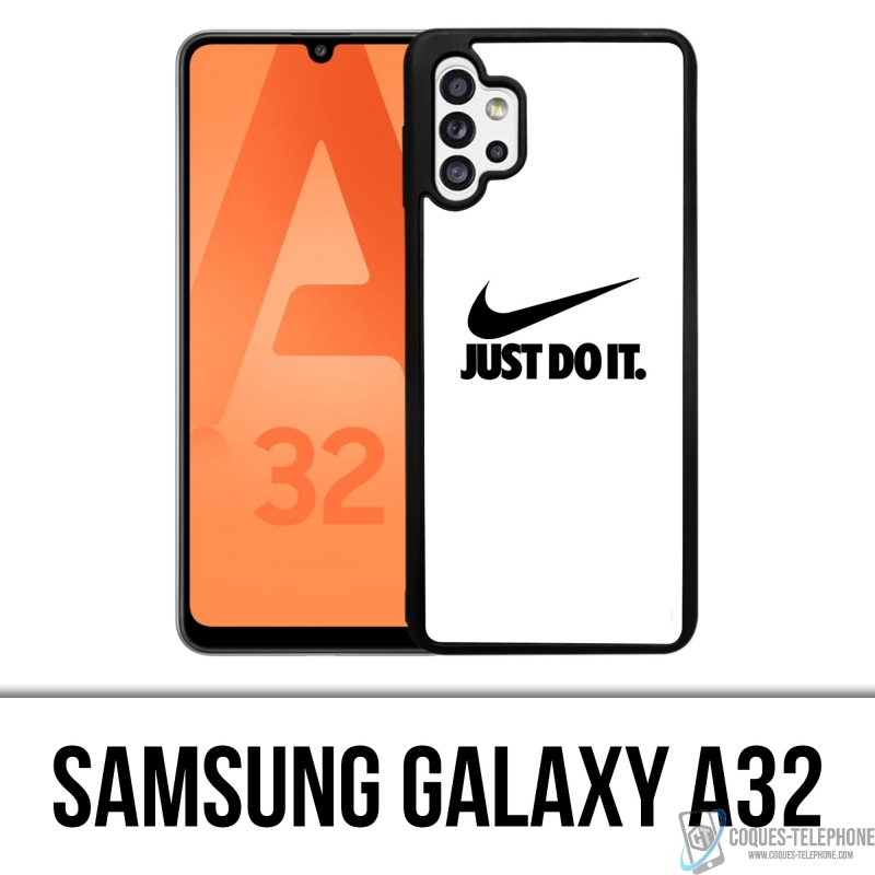 Custodia per Samsung Galaxy A32 - Nike Just Do It Bianca