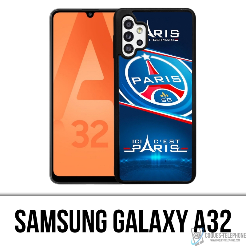 Coque Samsung Galaxy A32 - PSG Ici Cest Paris