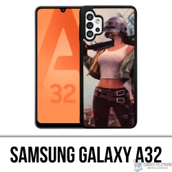 Cover Samsung Galaxy A32 - Ragazza PUBG