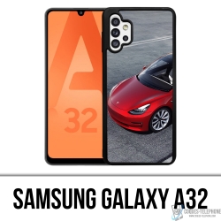 Samsung Galaxy A32 Case - Tesla Model 3 Red