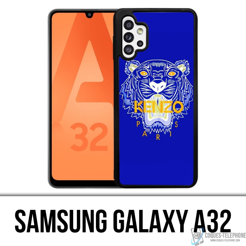 Samsung Galaxy A32 Case - Kenzo Blue Tiger