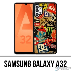 Coque Samsung Galaxy A32 - Skate Logo Vintage