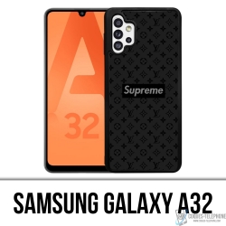 Coque Samsung Galaxy A32 - Supreme Vuitton Black