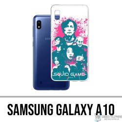 Funda Samsung Galaxy A10 - Splash de personajes del juego Squid