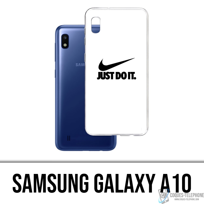 Coque Samsung Galaxy A10 - Nike Just Do It Blanc