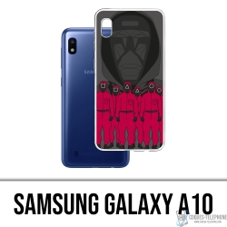 Cover Samsung Galaxy A10 - Agente dei cartoni animati del gioco del calamaro