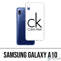 Custodia Samsung Galaxy A10 - Logo Calvin Klein Bianco