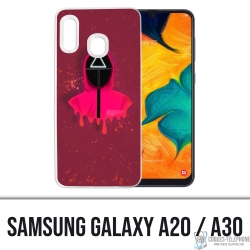 Cover Samsung Galaxy A20 - Squid Game Soldier Splash
