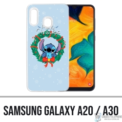 Coque Samsung Galaxy A20 - Stitch Merry Christmas