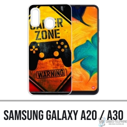Samsung Galaxy A20 case - Gamer Zone Warning