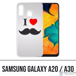 Samsung Galaxy A20 Case - Ich liebe Schnurrbart
