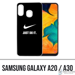 Coque Samsung Galaxy A20 - Nike Just Do It Noir