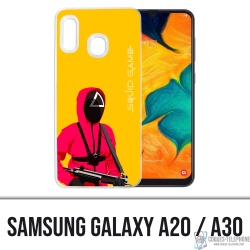 Cover per Samsung Galaxy A20 - Squid Game Soldier Cartoon