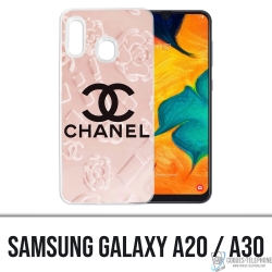 Coque Samsung Galaxy A20 - Chanel Fond Rose