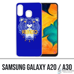 Samsung Galaxy A20 case - Kenzo Blue Tiger