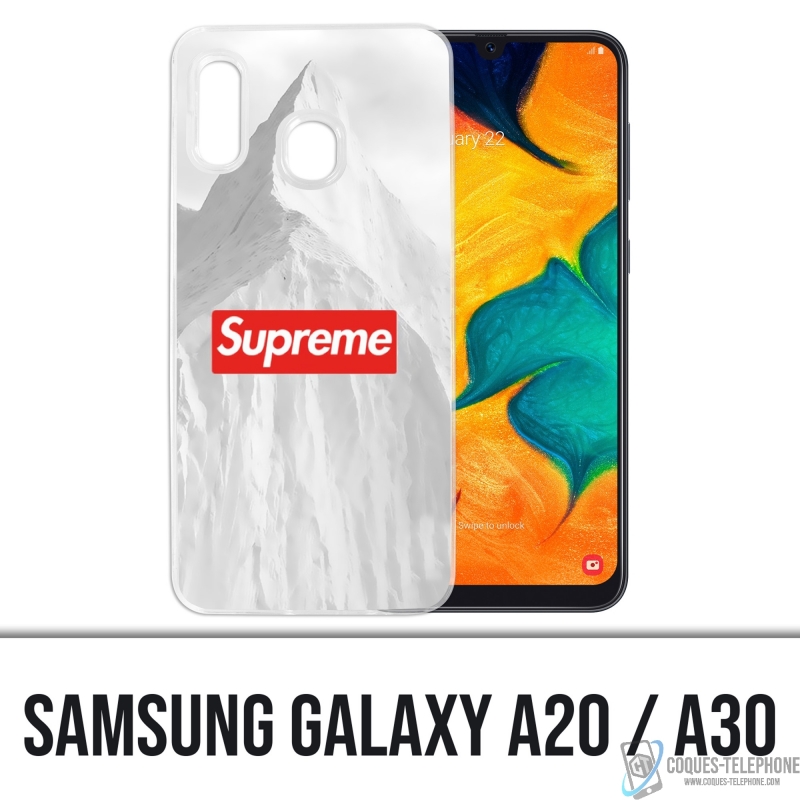 Samsung Galaxy A20 Case - Supreme White Mountain
