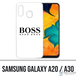 Coque Samsung Galaxy A20 - Hugo Boss Blanc