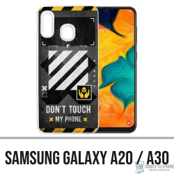 Custodia per Samsung Galaxy A20 - Bianco sporco con Touch Phone incluso