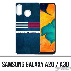 Custodia per Samsung Galaxy A20 - Righe Tommy Hilfiger