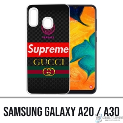 Coque Samsung Galaxy A20 - Versace Supreme Gucci