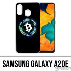 Custodia per Samsung Galaxy A20e - Logo Bitcoin