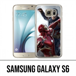 Coque Samsung Galaxy S6 - Captain America Vs Iron Man Avengers