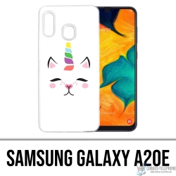 Samsung Galaxy A20e Case - Gato Unicornio