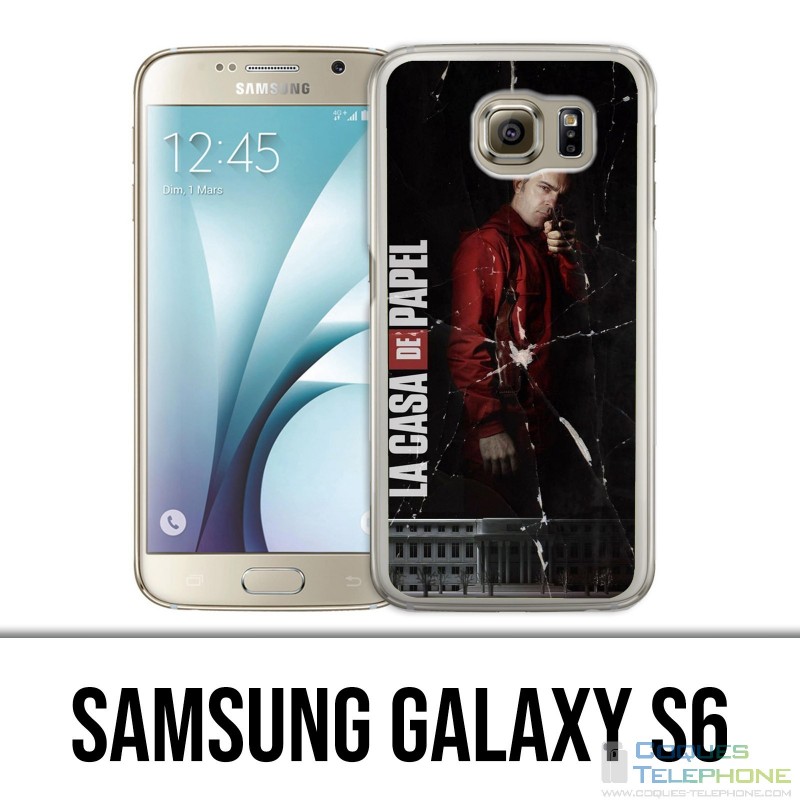 Custodia Samsung Galaxy S6 - Maschera divisa Casa De Papel Berlin