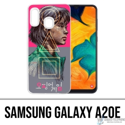 Samsung Galaxy A20e Case - Tintenfisch Game Girl Fanart