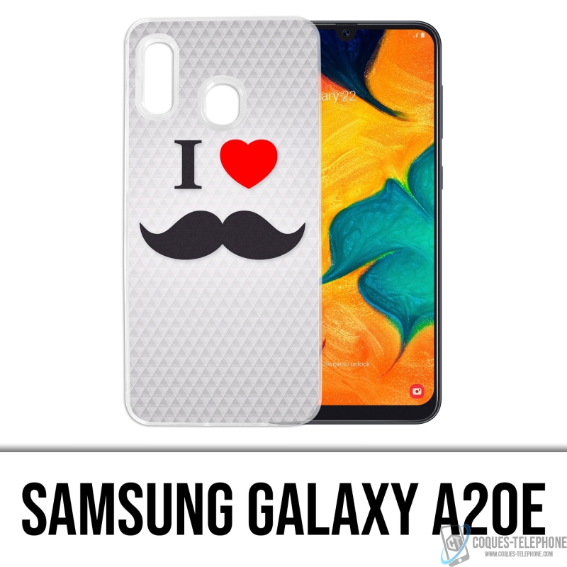Samsung Galaxy A20e Case - I Love Mustache