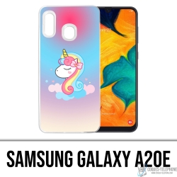 Coque Samsung Galaxy A20e - Licorne Nuage