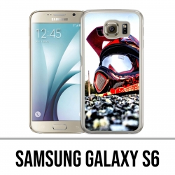 Samsung Galaxy S6 case - Moto Cross Helmet