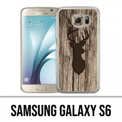 Coque Samsung Galaxy S6 - Cerf Bois Oiseau