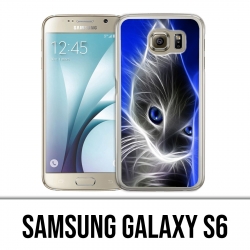 Coque Samsung Galaxy S6 - Chat Blue Eyes