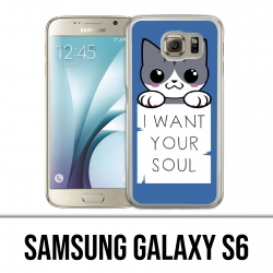 Samsung Galaxy S6 Hülle - Chat Ich will deine Seele
