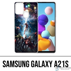 Funda Samsung Galaxy A21s - Vengadores Vs Thanos