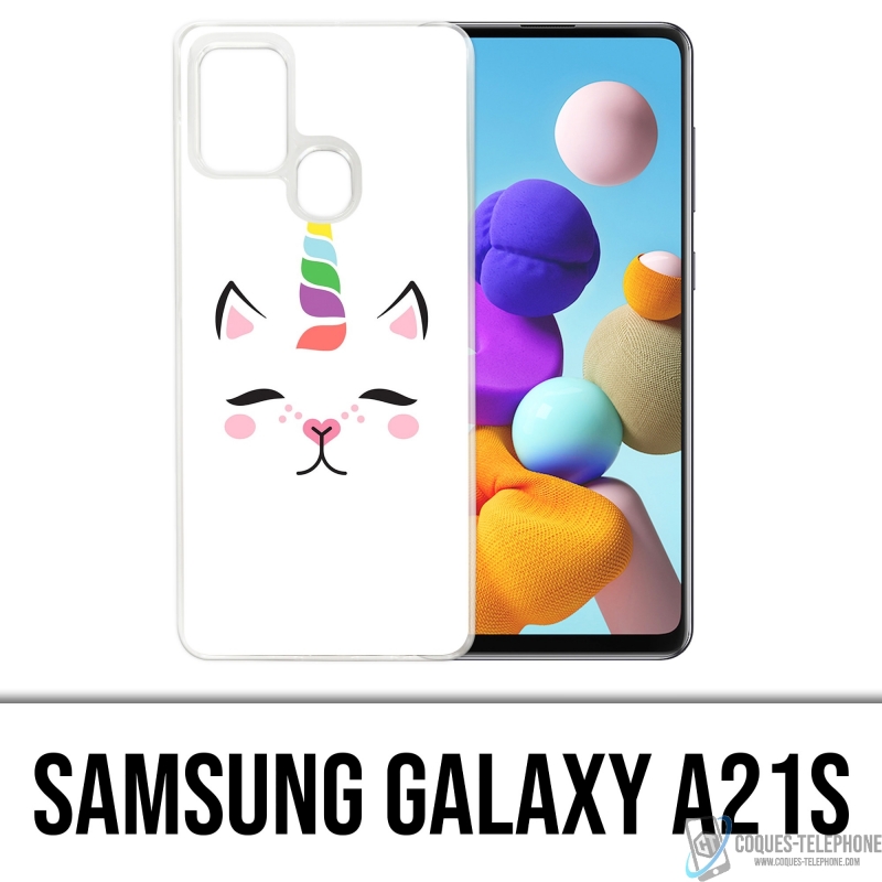 Funda Samsung Galaxy A21s - Gato Unicornio
