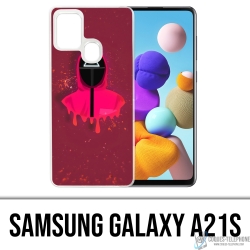 Coque Samsung Galaxy A21s - Squid Game Soldat Splash