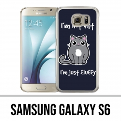 Carcasa Samsung Galaxy S6 - Cat Not Fat Just Fluffy