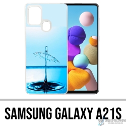 Samsung Galaxy A21s Case - Wassertropfen