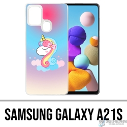 Custodia per Samsung Galaxy A21s - Unicorno nuvola