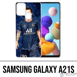 Cover Samsung Galaxy A21s - Messi PSG Paris Splash