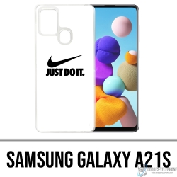 Custodia per Samsung Galaxy A21s - Nike Just Do It White